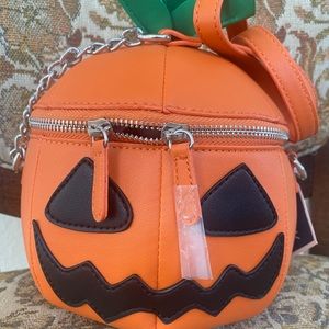 Mad Engine Pumpkin Halloween‎ Bag Spooky Witchy Costume Jack O Lantern